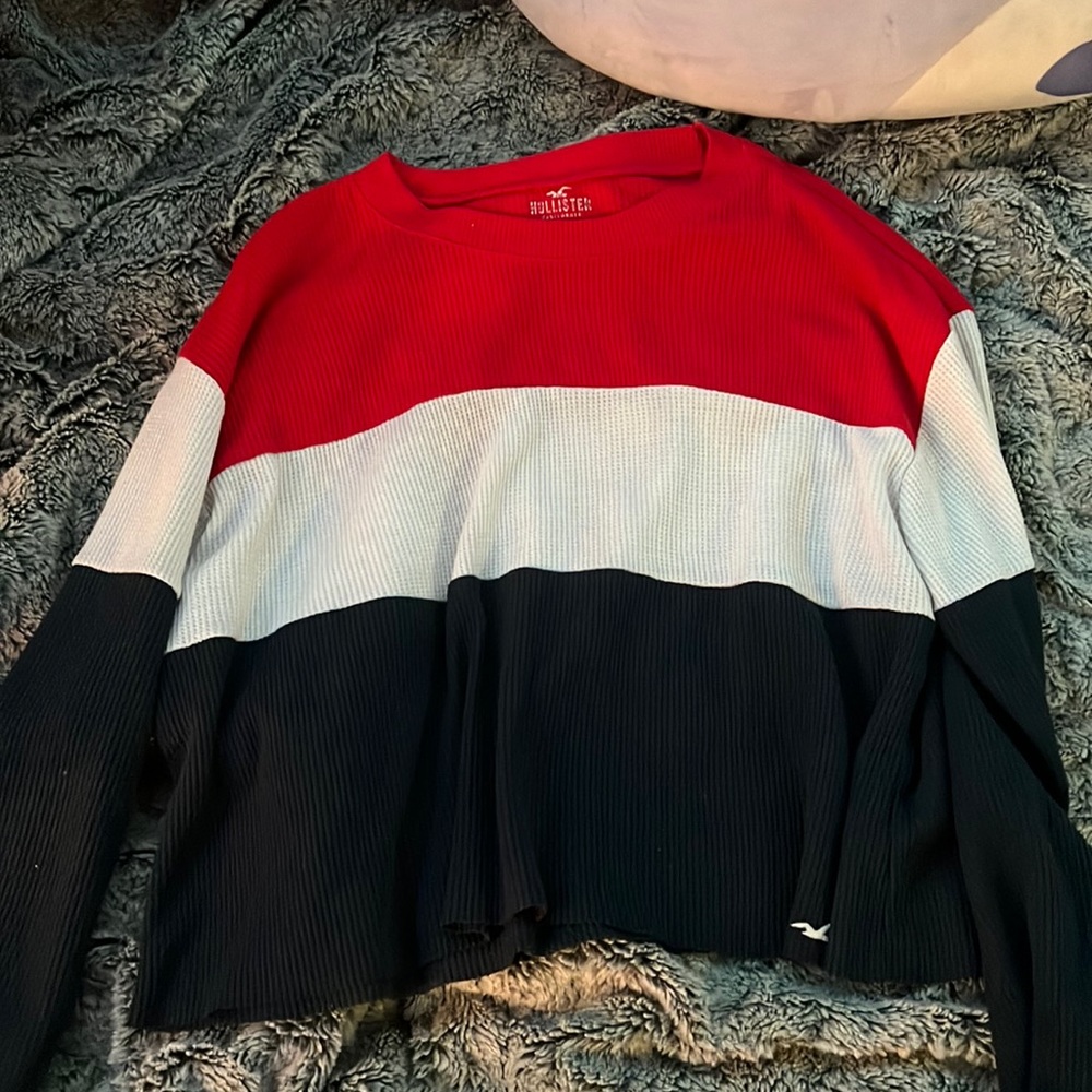 red white and blue long sleeve